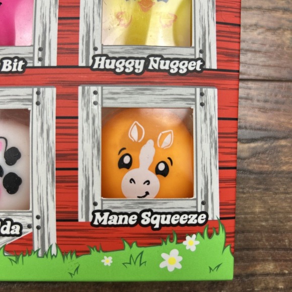 Nee Doh Farmyard Squishkins Animals Pig, Cow, Chicken, Horse NeeDoh 4 Pieces NEW - Picture 5 of 10